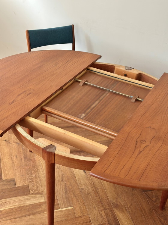 Vintage Dining Table Niels Otto Møller Teak Wood 50s/60s/70s (photo 5 of 15)