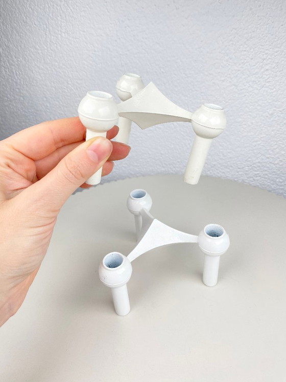 Image 1 of 2 candelabros modulares blancos Stoff Nagel
