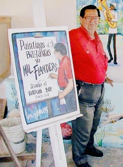 Image 1 of Zeldzaam Vintage Schilderij van Eleuthera Bahamas