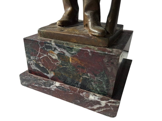 Image 1 of Sculpture en bronze importante : « Soldat » – Fonderie Laganà, Naples (XXe siècle)