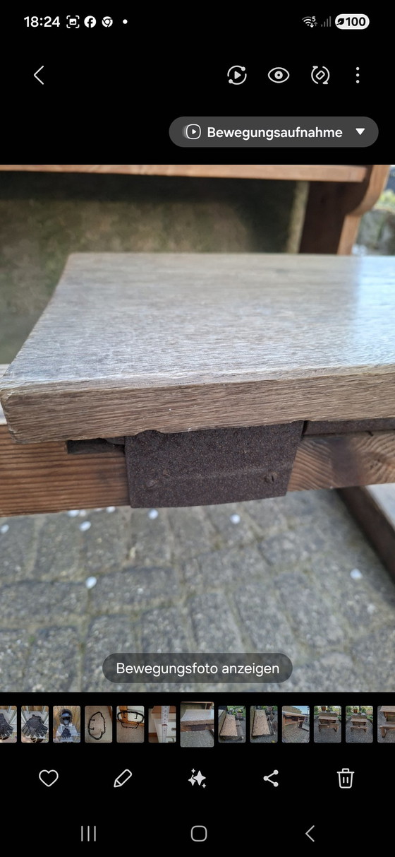 Old school desk – Metal, Wood (photo 6 of 6)