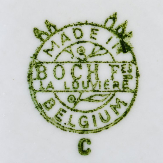 Boch Frères La Louvière piatti, bianchi con bordo decorativo, Stoviglie, Porcellana, Bianco, Klassiek (foto 4 di 5)