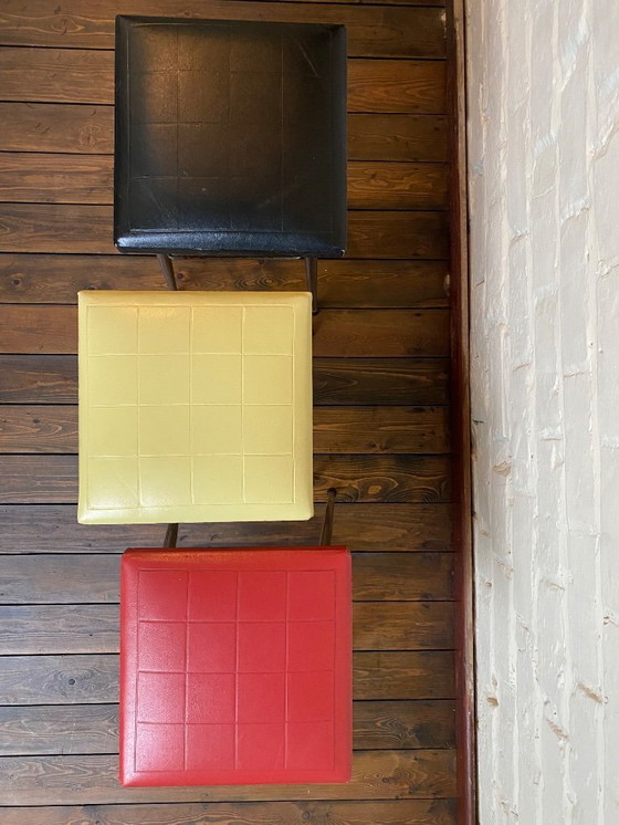 Image 1 of Set di 3 sgabelli vintage Brabantia