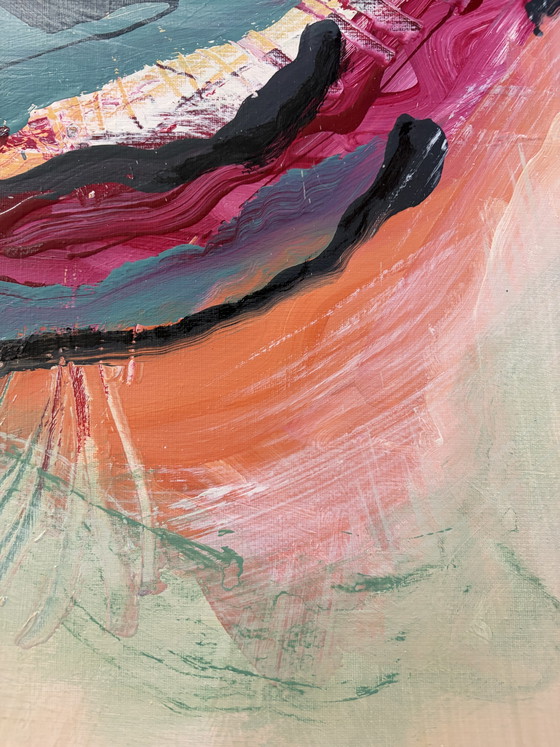 Original Abstract Painting – Signed H. Jacobs '01 – Paintings & Drawings, Aluminium (photo 3 of 8)