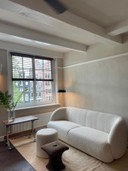 Paula sofa by Sofa Company with matching ottoman