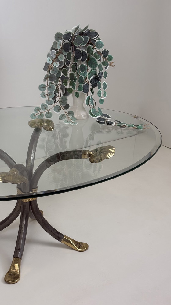 Image 1 of Manfred Bredohl Design robust Brutalist metal coffee table