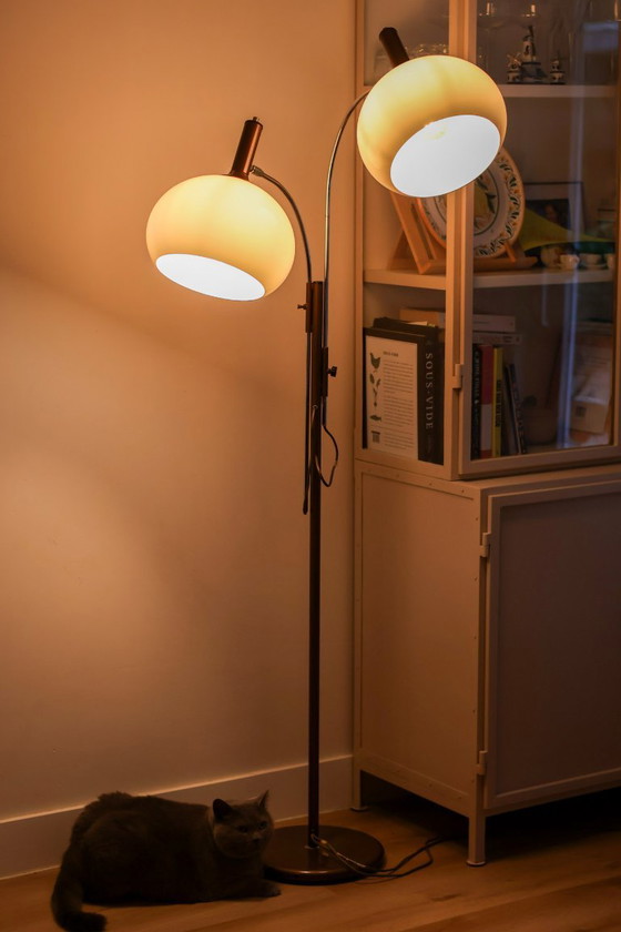Vintage Dijkstra Floor light with adjustable globes – Dijkstra Lampen, Brass, Plexiglass (photo 9 of 29)
