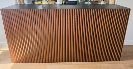 Highboards Horm Leon 4 Türen 192x49x98 – Wood, Glass (photo 3 of 6)