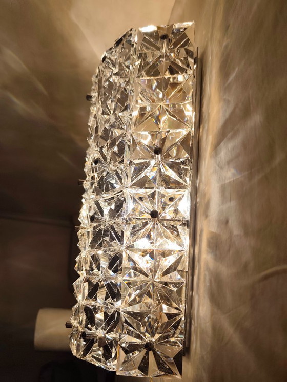 Image 1 of Applique da parete in cristallo. Germania, anni '70.