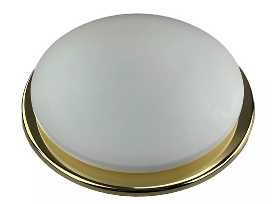 Image 1 of 60s 70s Hustadt lights Plafoniere ceiling lamp glass space age design