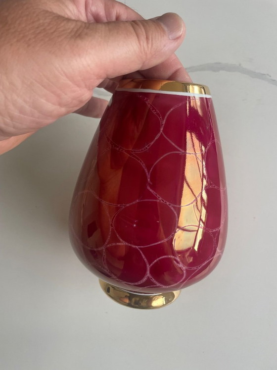 Image 1 of Vintage Porcelaine de Bruxelles “Romance” vase