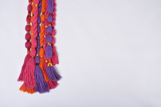 Image 1 of Bunter Wandteppich eines deutschen Künstlers aus den 1970er Jahren von Ewald Kröner für Schloss Hackhausen