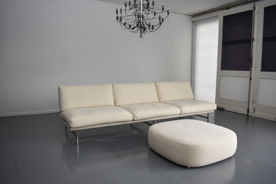 Sofá de diseño exclusivo Fritz Hansen Piero Lissoni PL 113 – Sofás de 3 plazas, Metal (photo 5 of 12)