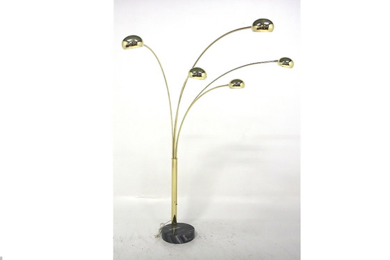 Lampada da terra in Metallo e Marmo, Svezia, 1980, Lampade da terra (foto 7 di 7)