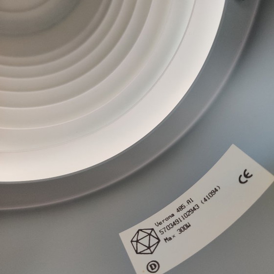 Image 1 of great white pendant lamp by Sven Middelboe Verona 485