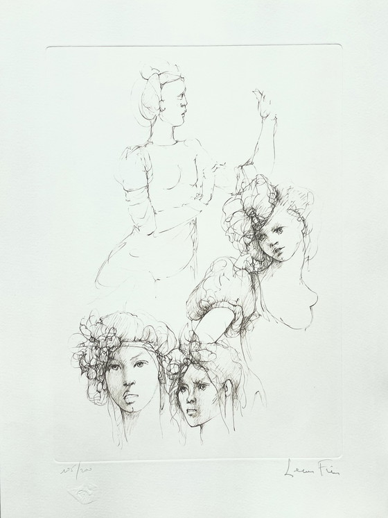 Image 1 of Leonor Fini, rara litografía sobre Arches