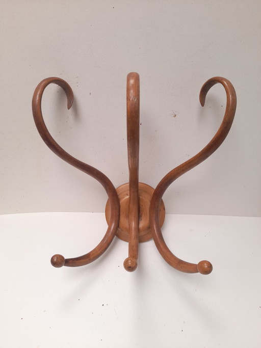 Thonet gebogen wandkapstok van beukenhout – wandrek, Wood (photo 2 of 6)