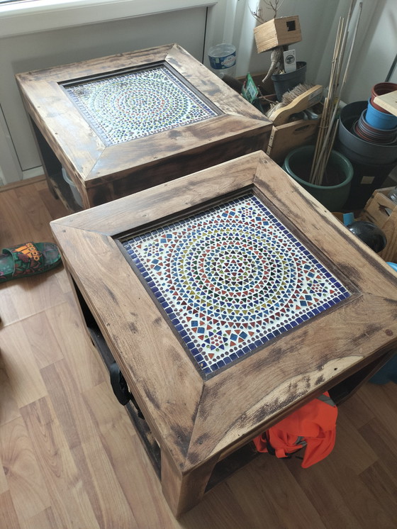 Image 1 of Mosaic side table