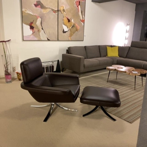 Image 1 of Minotti Blake fauteuil met poef