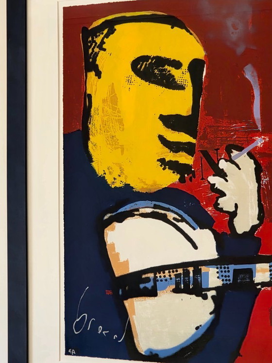 Image 1 of Herman Brood – Banjospieler / Gitarrist / Der Raucher – E.A. – Handsigniert
