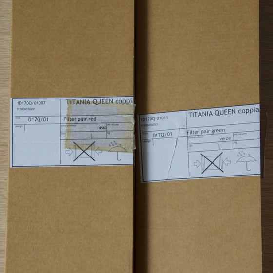 Image 1 of Titania Queen Luceplan D17Q suspension XL 140cm violet rouge vert