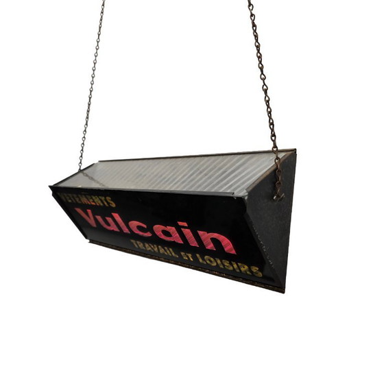 Image 1 of Mid-century Franse kleding reclame van Vulcain, jaren 50