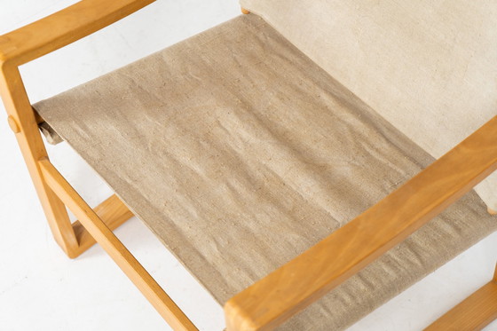 Image 1 of Safari stoel van Børge Jensen voor Bernstoffmoinde Møbelfabrik (Denemarken, jaren 1970).