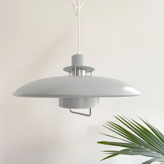 Image 1 of large gray Danish vintage design LAMP Lyskaer Belysning MCM