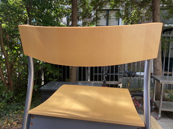 Image 1 of 4 Tina Christensen vintage plywood bended back stoel