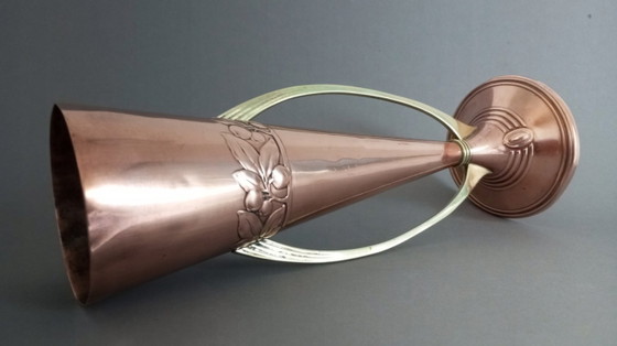 Vaso WMF Art Nouveau, circa 1905, Germania – Vasi, Rame (photo 4 of 6)