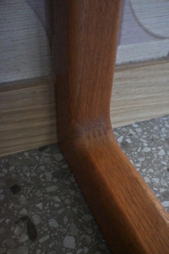 Image 1 of Table d'appoint vintage en chêne massif, design danois