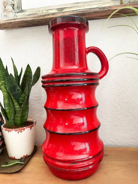 Image 1 of Zeer grote keramische vaas, West-Duitsland. Duitsland, jaren 70.