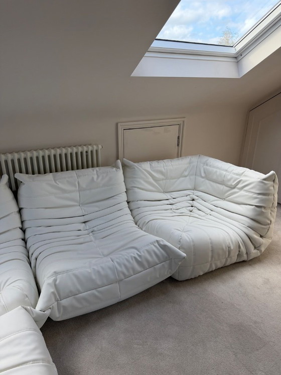 Ligne Roset Togo Stamskin Blanc, Canapés 3 places, Autre (photo 4 sur 9)