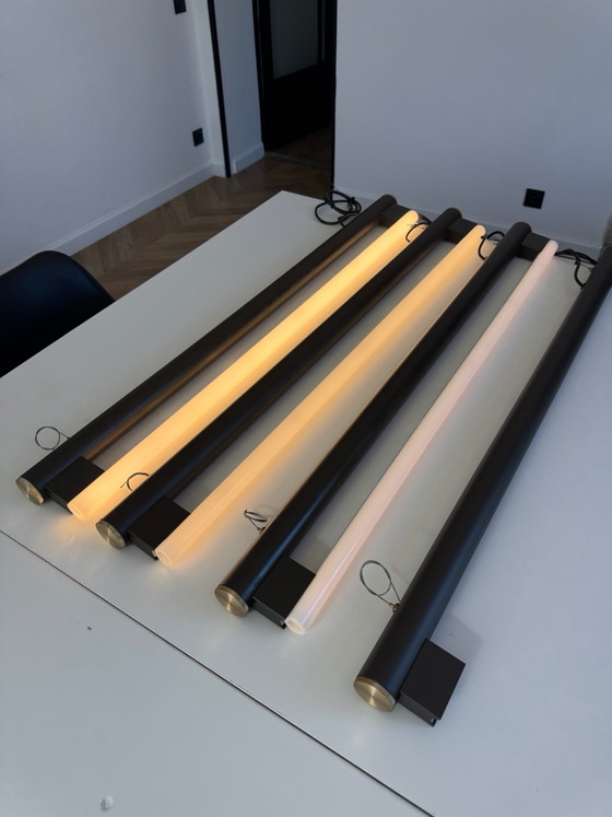 Lot de 4 suspensions FRAMA Eiffel Pendant Light 1000 – Design contemporain – Laiton (photo 4 of 7)