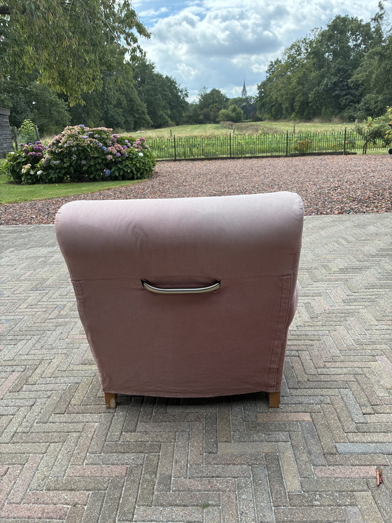 Image 1 of Chair with folding ottoman Italian design