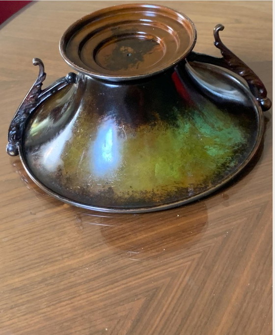 Art déco – Aegte Ildfast, Dänemark, 1930 – Patinierte Bronze und geschnitzte Griffe mit Faunmotiven, selten (photo 11 of 13)
