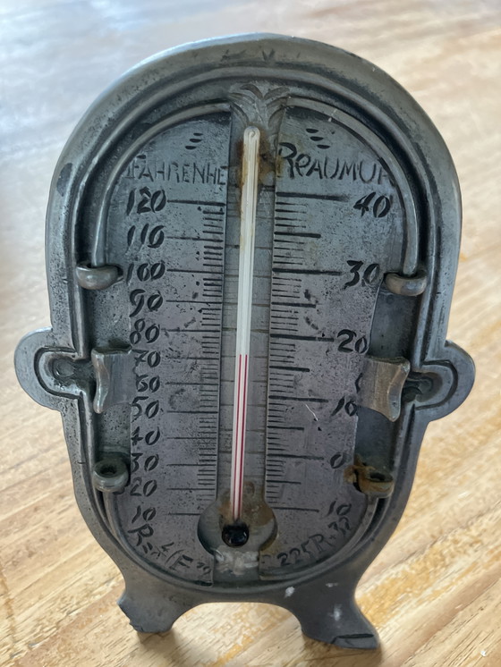 Image 1 of Vintage tinnen thermometer van het Italiaanse merk Cosi Tabellini