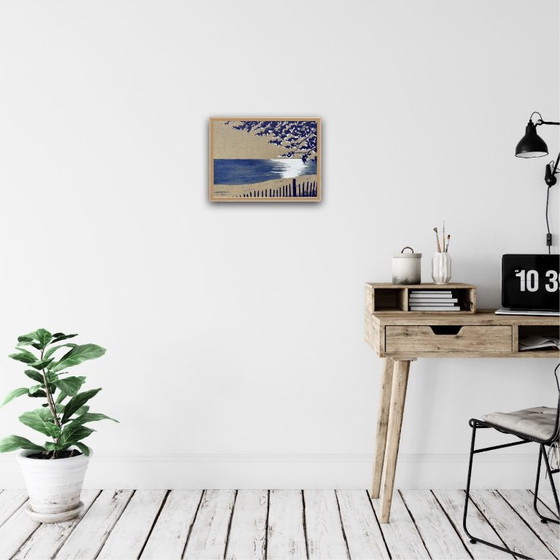 Image 1 of Acrylic on 345g raw canvas. Size 40x30cm.