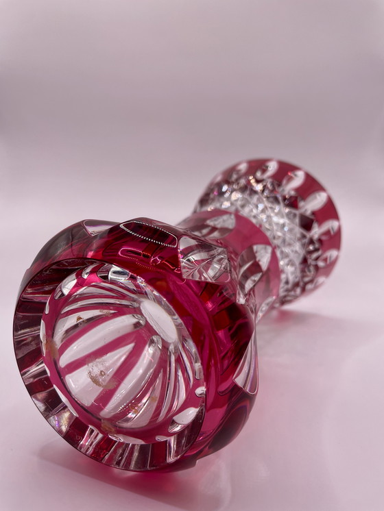 Image 1 of Jarrón de cristal de Val Saint Lambert