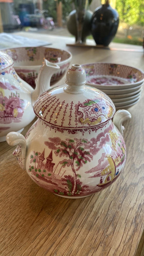 Image 1 of Antiek Petrus Regout en co ‘Fancy’ servies 