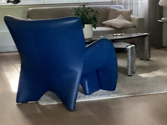 Image 1 of Cuir bleu Leolux Echnaton