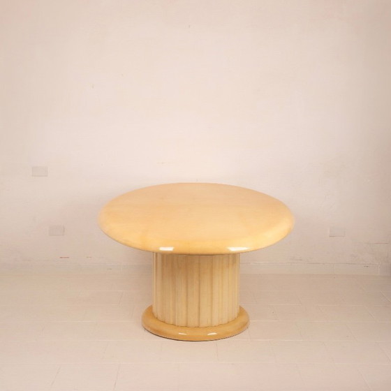 Image 1 of Raro Tavolo in pergamena di Aldo Tura per Tura Milano 1960