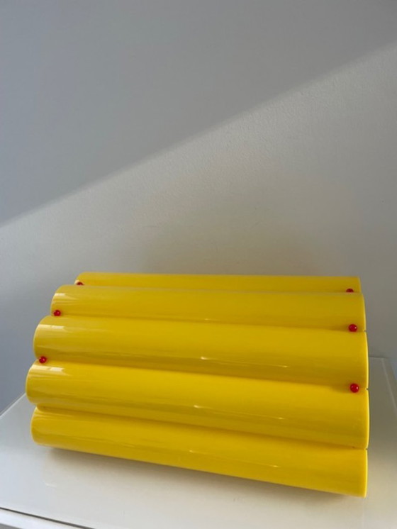 Image 1 of Vintage Memphis bread box Daisy Italian design