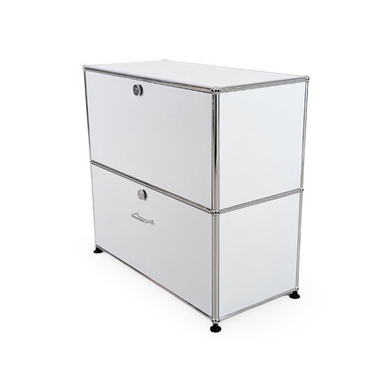 Image 1 of Originele USM Haller ladekast, Fritz Haller witte kast/dressoir