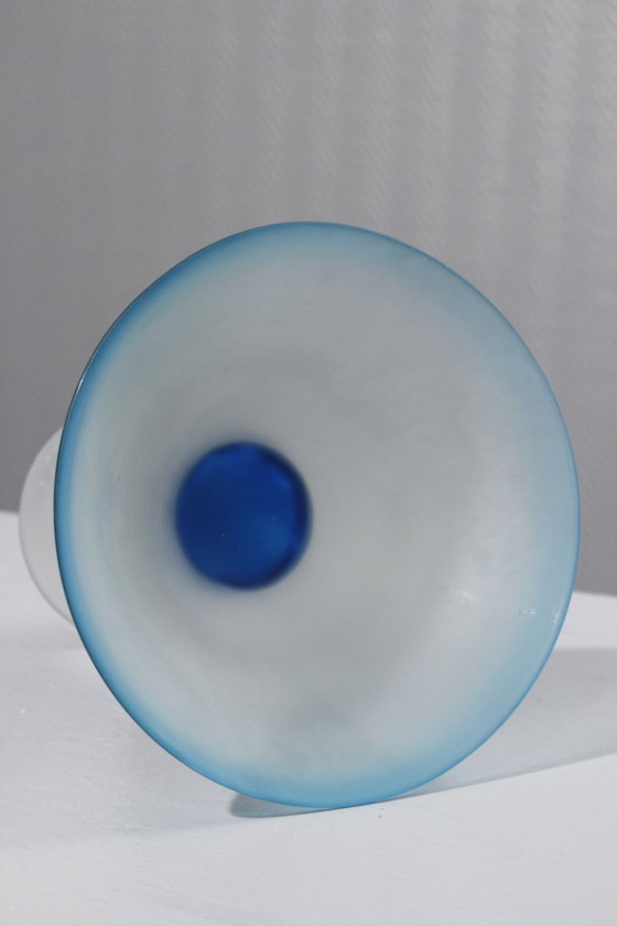 Image 1 of Blown glass fruit bowl, known as Scavo Murano, Italy, 1980s