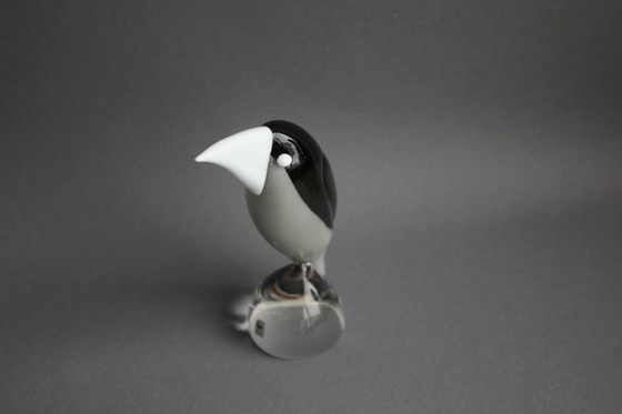 Image 1 of Scultura in vetro di Murano "Holzheber" (Biscottiere), vetreria Gral, Germania, di Livio Seguso