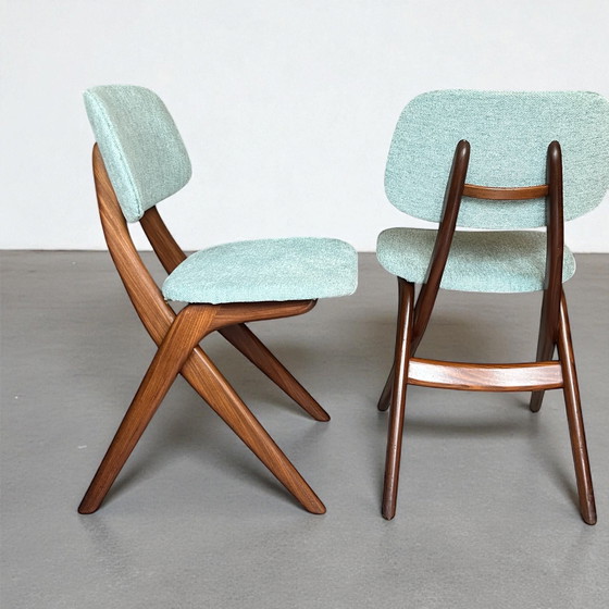 Image 1 of Sedia a forbice vintage Louis van Teeffelen