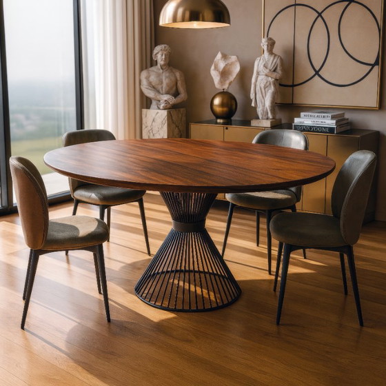Image 1 of Now Oval Solid Wood Dining Table | Handmade Italian Dining Table | Custom Made
