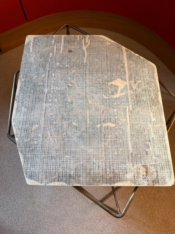 Image 1 of Henge W-Table side table by Massimo Castagna – S. Laurent marble, burnished brass, original invoice 2012