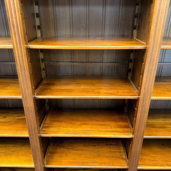 Large Classic English Open Bookcase – Wood (photo 13 of 13)